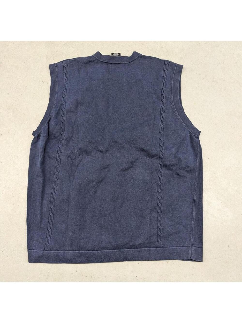 Y2K Nike Golf University of Denver Navy Blue sweater vest - Picture 2 of 6